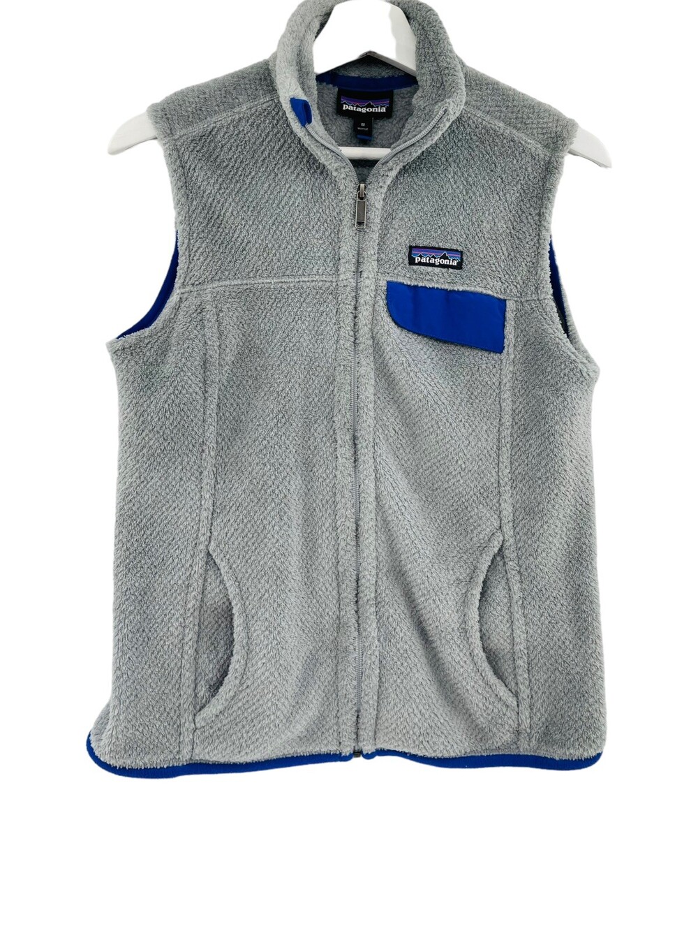 Patagonia Women's Re-Tool Vest Full Zip Fleece Full Size M Gray Polartec